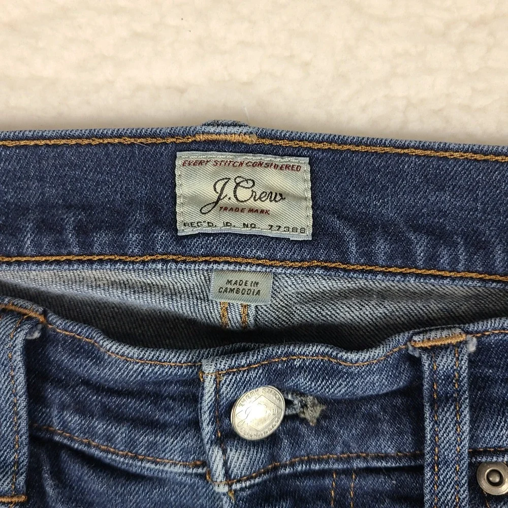 J Crew Jeans Mens 34x30 Blue 250 Kurabo Premium Japense Fabric Dark Wash Denim